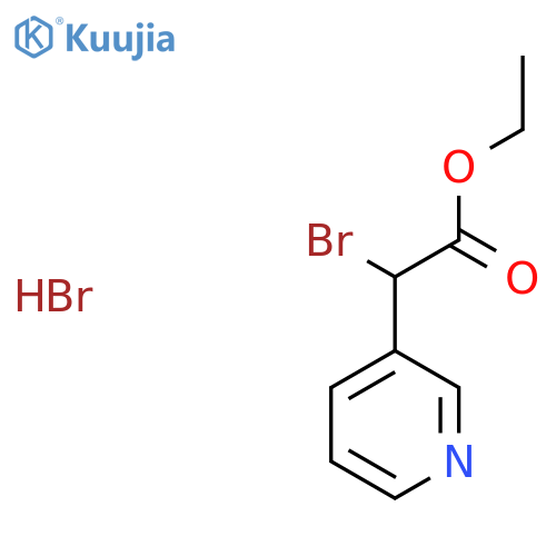 Ethyl 2-bromo-2-(pyridin-3-yl)acetate hydrobromide structure