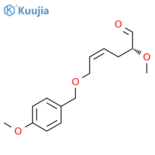 4-Hexenal, 2-methoxy-6-[(4-methoxyphenyl)methoxy]-, (2R,4Z)- structure