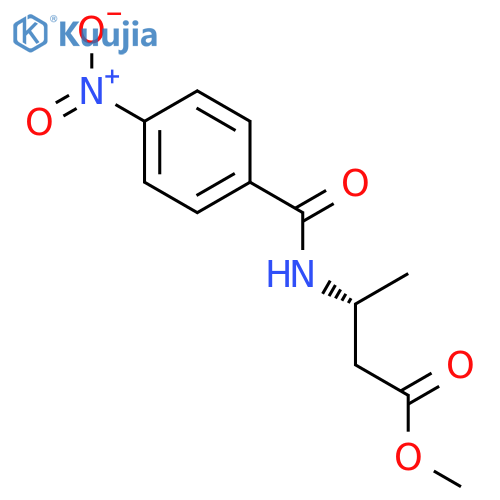 BUTANOIC ACID, 3-[(4-NITROBENZOYL)AMINO]-, METHYL ESTER, (3R)- structure