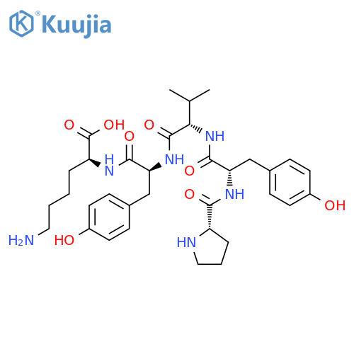 L-LYSINE, L-PROLYL-L-TYROSYL-L-VALYL-L-TYROSYL- structure