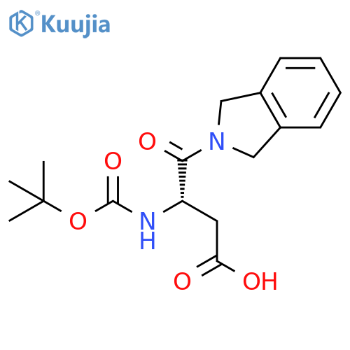 (βS)-β-[[(1,1-Dimethylethoxy)carbonyl]amino]-1,3-dihydro-γ-oxo-2H-isoindole-2-butanoic acid structure