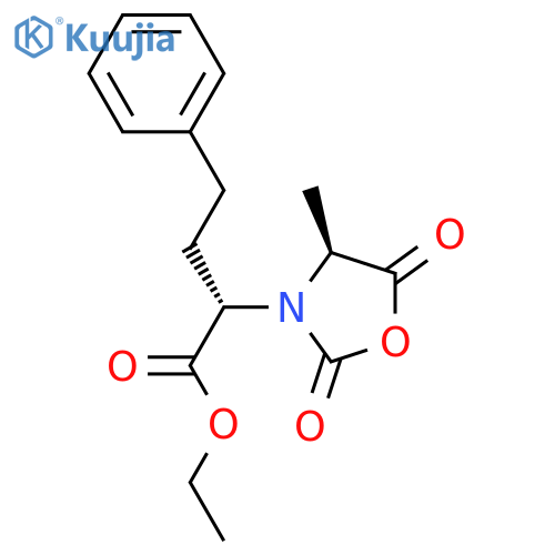 N-1-(S)-Ethoxycarbonyl-3-phenylpropyl-L-alanine-N-carboxyanhydride structure
