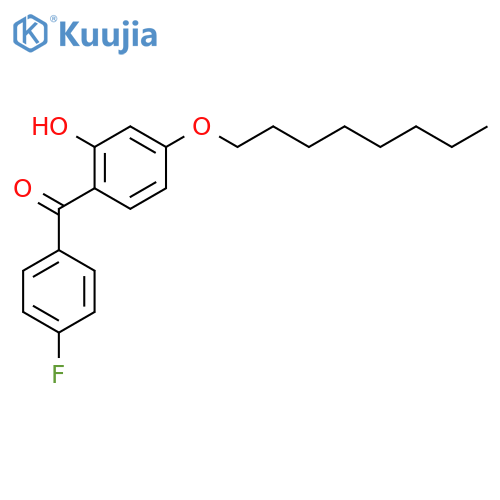 Methanone,(4-fluorophenyl)[2-hydroxy-4-(octyloxy)phenyl]- structure