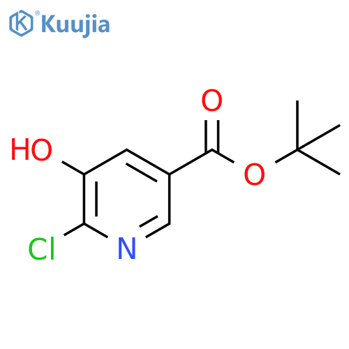 3-Pyridinecarboxylicacid, 6-chloro-5-hydroxy-, 1,1-dimethylethyl ester structure