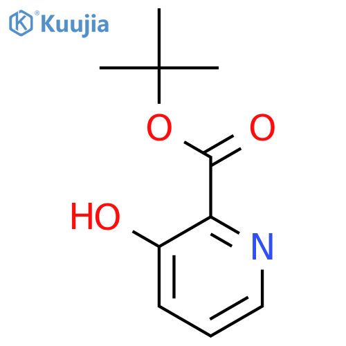 2-Pyridinecarboxylic acid, 3-hydroxy-, 1,1-dimethylethyl ester structure