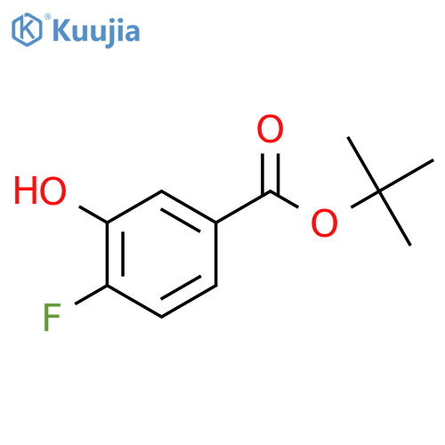 tert-butyl 4-fluoro-3-hydroxybenzoate structure
