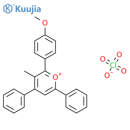 Pyrylium, 2-(4-methoxyphenyl)-3-methyl-4,6-diphenyl-, perchlorate structure