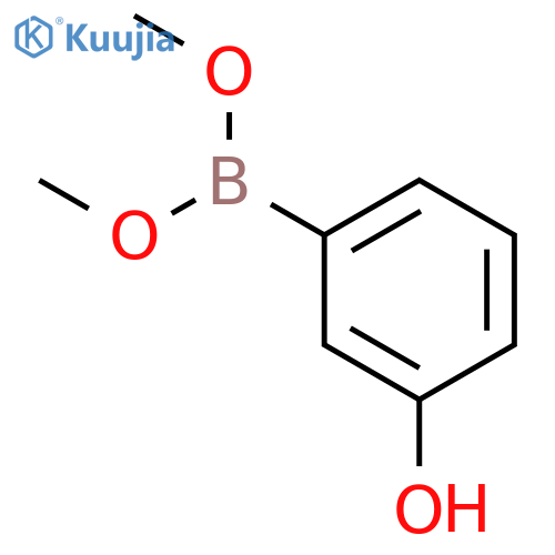 BORONIC ACID, (3-HYDROXYPHENYL)-, DIMETHYL ESTER structure