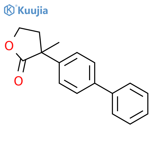 2(3H)-Furanone, 3-[1,1'-biphenyl]-4-yldihydro-3-methyl- structure