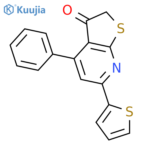 THIENO[2,3-B]PYRIDIN-3(2H)-ONE, 4-PHENYL-6-(2-THIENYL)- structure