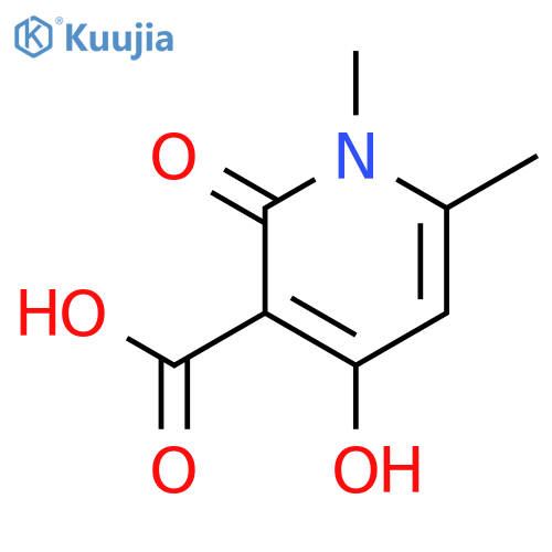 4-hydroxy-1,6-dimethyl-2-oxo-1,2-dihydropyridine-3-carboxylic acid structure