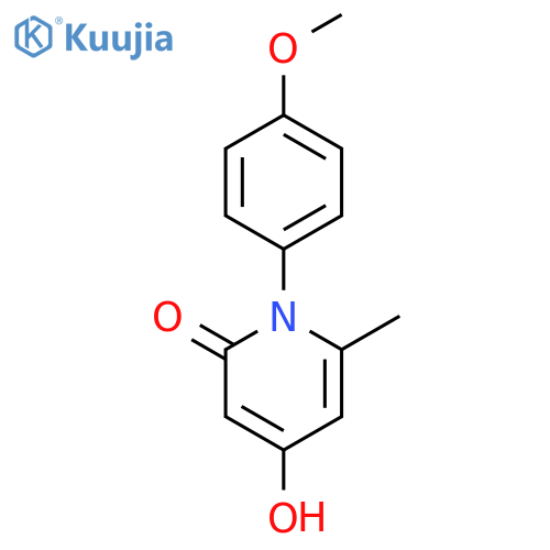 2(1H)-PYRIDINONE, 4-HYDROXY-1-(4-METHOXYPHENYL)-6-METHYL- structure