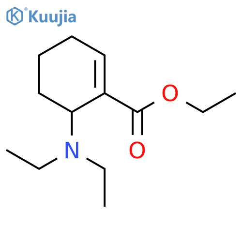 1-Cyclohexene-1-carboxylic acid, 6-(diethylamino)-, ethyl ester structure