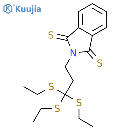 1H-ISOINDOLE-1,3(2H)-DITHIONE, 2-[3,3,3-TRIS(ETHYLTHIO)PROPYL]- structure