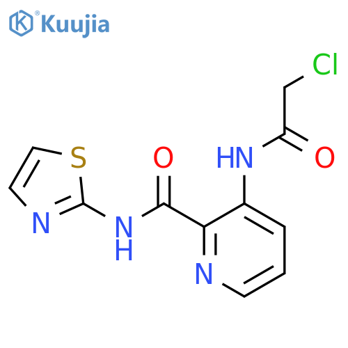 2-PYRIDINECARBOXAMIDE, 3-[(CHLOROACETYL)AMINO]-N-2-THIAZOLYL- structure