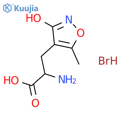 (R)-2-Amino-3-(3-hydroxy-5-methylisoxazol-4-yl)propanoic acid hydrobromide structure