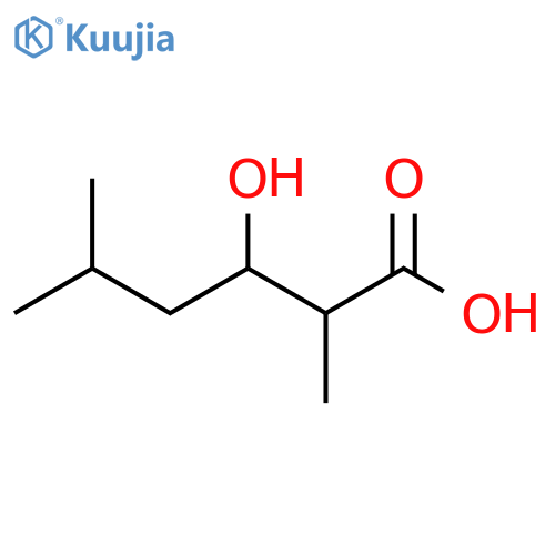 3-hydroxy-2,5-dimethylhexanoic acid structure