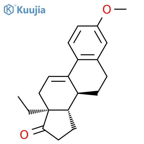 Gona-1,3,5(10),9(11)-tetraen-17-one, 13-ethyl-3-methoxy-, (±)- (8CI, 9CI) structure