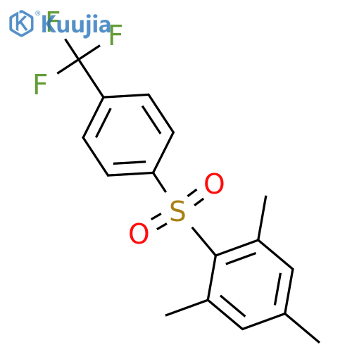 Benzene,1,3,5-trimethyl-2-[[4-(trifluoromethyl)phenyl]sulfonyl]- structure