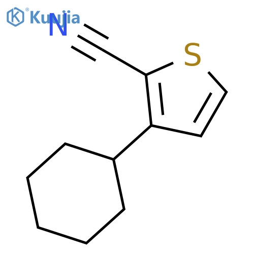 2-Thiophenecarbonitrile, 3-cyclohexyl- structure