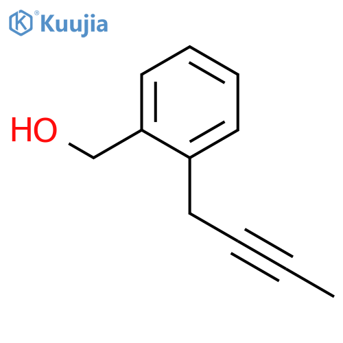 Benzenemethanol, 2-(2-butynyl)- (9CI) structure