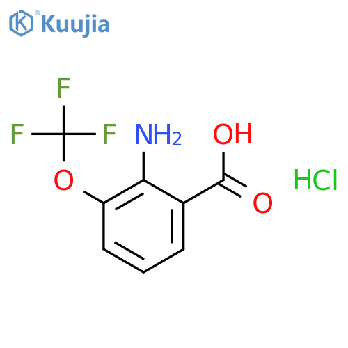 Benzoic acid, 2-aMino-3-(trifluoroMethoxy)-, hydrochloride structure