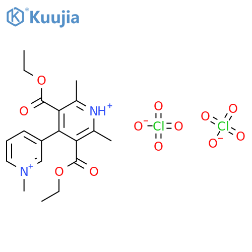 3,4'-BIPYRIDINIUM, 3',5'-BIS(ETHOXYCARBONYL)-1,2',6'-TRIMETHYL-, PERCHLORATE structure