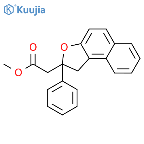Naphtho[2,1-b]furan-2-acetic acid, 1,2-dihydro-2-phenyl-, methyl ester structure