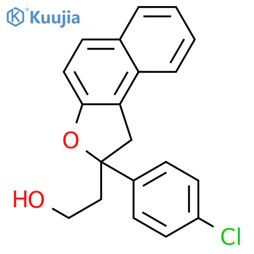 NAPHTHO[2,1-B]FURAN-2-ETHANOL, 2-(4-CHLOROPHENYL)-1,2-DIHYDRO- structure