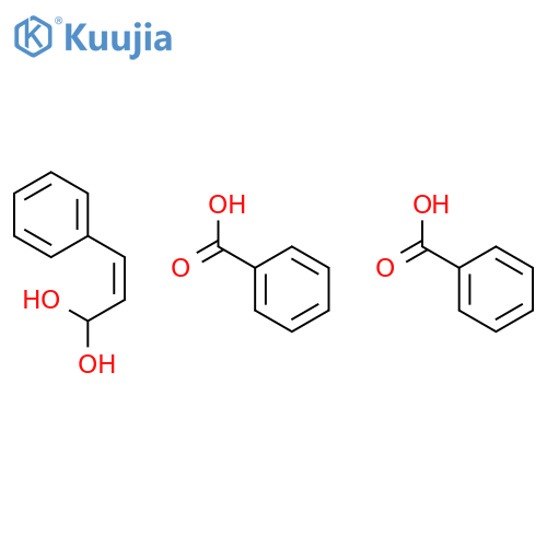 2-Propene-1,1-diol, 3-phenyl-, dibenzoate structure