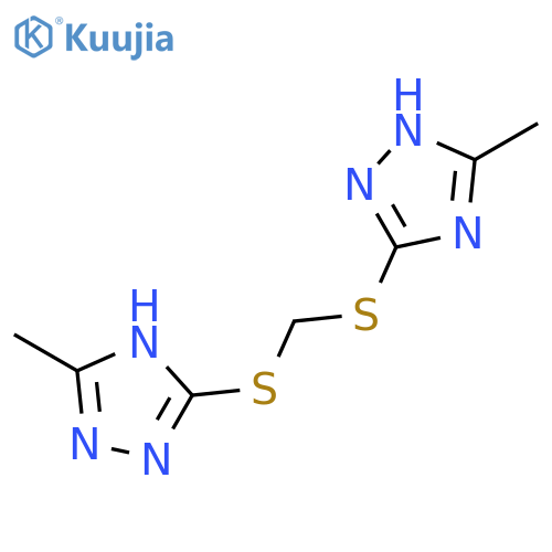 1H-1,2,4-Triazole, 3,3'-[methylenebis(thio)]bis[5-methyl- structure
