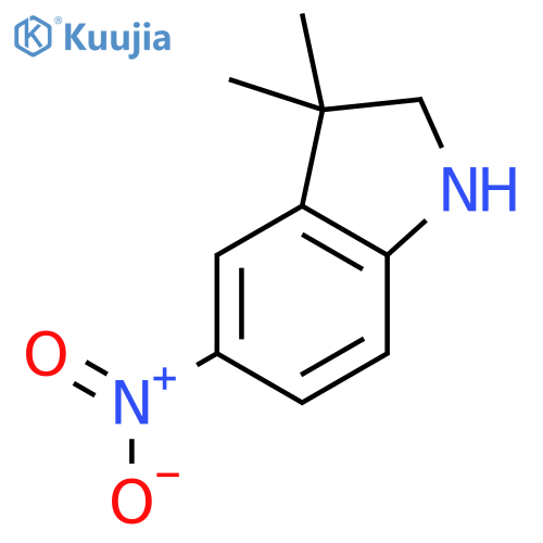 3,3-dimethyl-5-nitro-indoline structure
