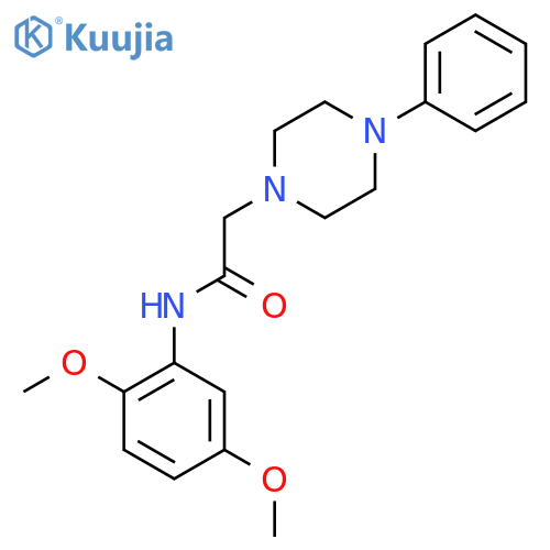 N-(2,5-Dimethoxyphenyl)-2-(4-phenylpiperazin-1-yl)acetamide structure