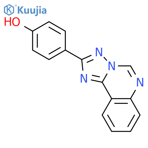 Phenol, 4-([1,2,4]triazolo[1,5-c]quinazolin-2-yl)- structure