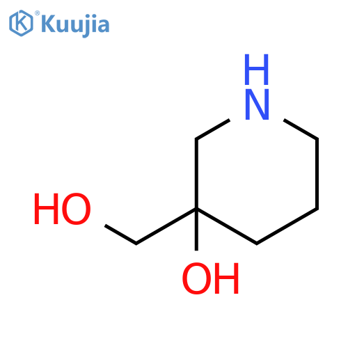 3-(Hydroxymethyl)-3-piperidinol structure