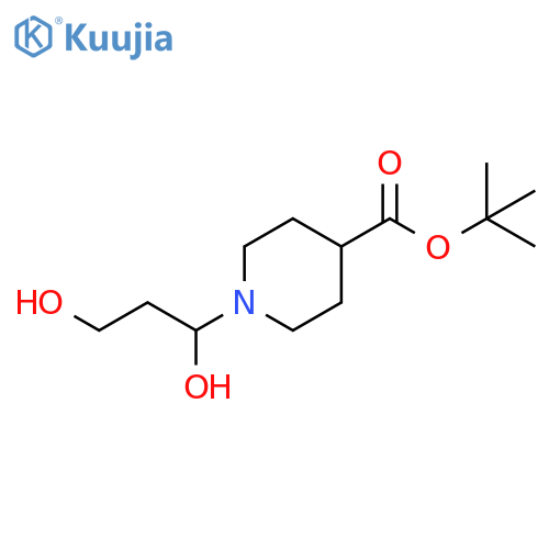 3-[4-(tert-Butoxycarbonyl)piperidin-1-yl]-3-hydroxypropano structure