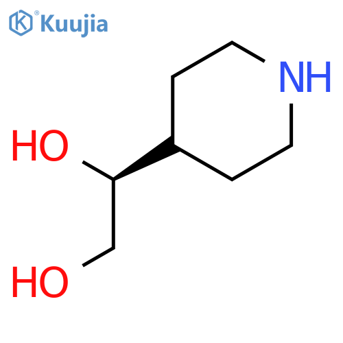 1,2-ETHANEDIOL, 1-(4-PIPERIDINYL)-, (1S)- structure