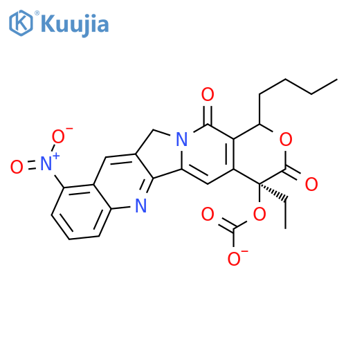 CARBONIC ACID, BUTYL(4S)-4-ETHYL-3,4,12,14-TETRAHYDRO-10-NITRO-3,14-DIOXO-1H-PYRANO[3',4':6,7]INDOLIZINO[1,2-B]QUINOLIN-4-YL ESTER structure