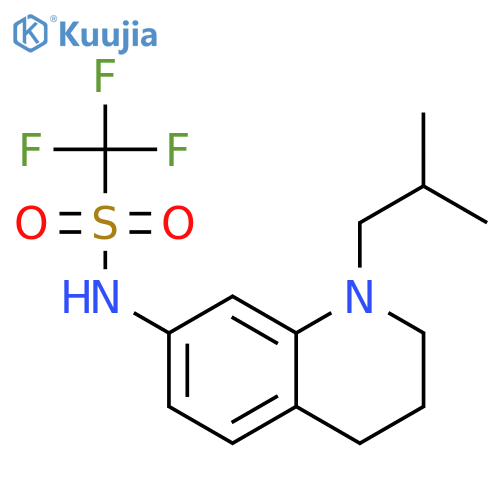 1,1,1-Trifluoro-N-(1-isobutyl-1,2,3,4-tetrahydroquinolin-7-yl)methanesulfonamide structure
