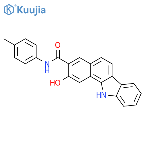 11H-Benzo[a]carbazole-3-carboxamide, 2-hydroxy-N-(4-methylphenyl)- structure