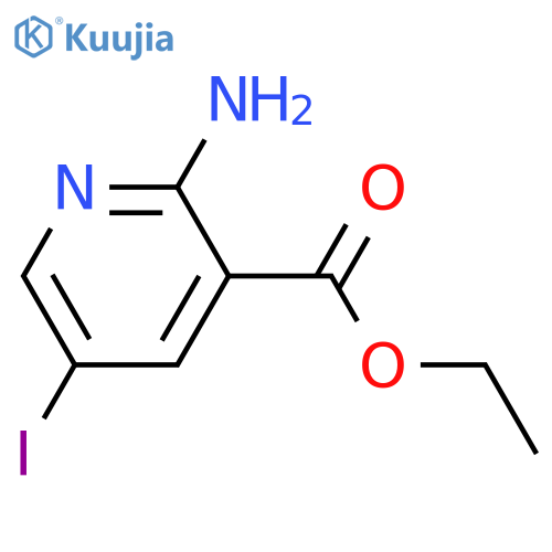 Ethyl 2-amino-5-iodonicotinate structure