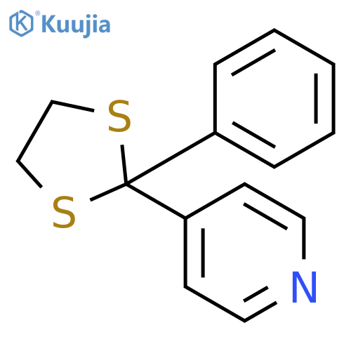 4-(2-Phenyl-1,3-dithiolan-2-yl)pyridine structure