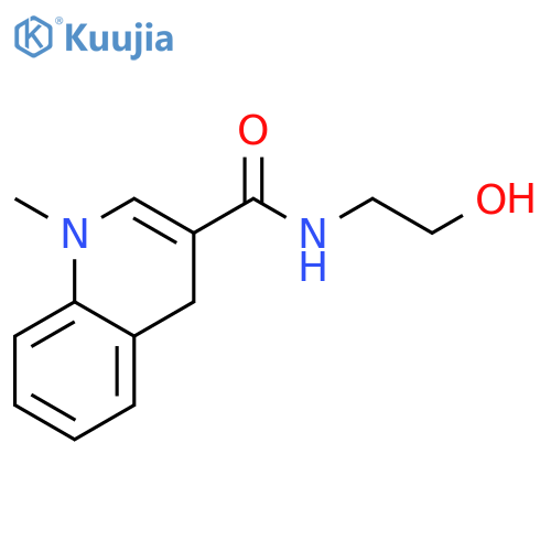 3-Quinolinecarboxamide, 1,4-dihydro-N-(2-hydroxyethyl)-1-methyl- structure