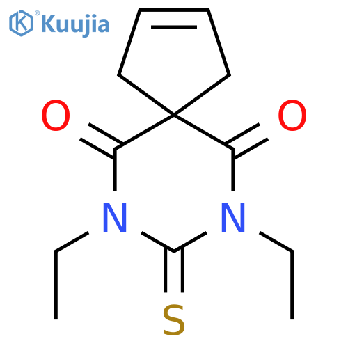 7,9-Diazaspiro[4.5]dec-2-ene-6,10-dione, 7,9-diethyl-8-thioxo- structure
