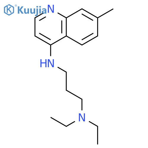 1,3-Propanediamine, N,N-diethyl-N'-(7-methyl-4-quinolinyl)- structure