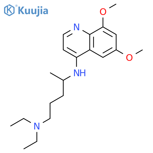 1,4-PENTANEDIAMINE, N4-(6,8-DIMETHOXY-4-QUINOLINYL)-N1,N1-DIETHYL- structure