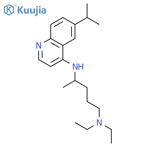 1,4-PENTANEDIAMINE, N1,N1-DIETHYL-N4-[6-(1-METHYLETHYL)-4-QUINOLINYL]- structure