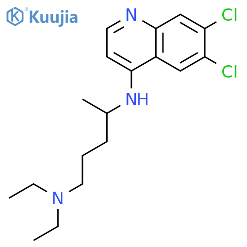 1,4-PENTANEDIAMINE, N4-(6,7-DICHLORO-4-QUINOLINYL)-N1,N1-DIETHYL- structure