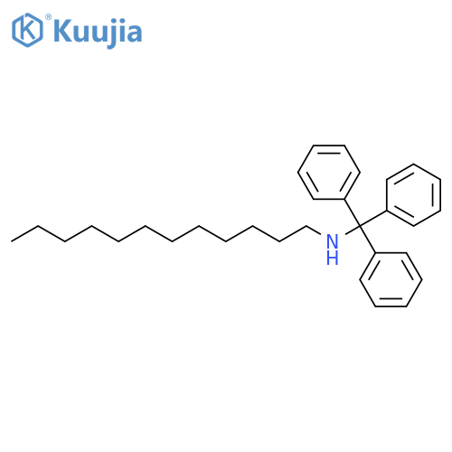 Benzenemethanamine, N-dodecyl-α,α-diphenyl- structure