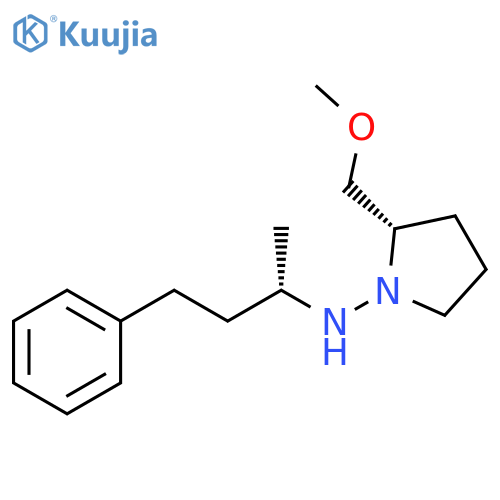 (2S)-2-(Methoxymethyl)-N-[(1S)-1-methyl-3-phenylpropyl]-1-pyrrolidinamine structure